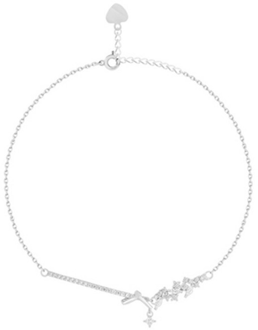 밀튼스텔리 여성용 실버 팔찌 MSJ-SB180026WGWQ