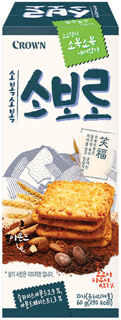 크라운 소복소복 소보로, 60g, 1개