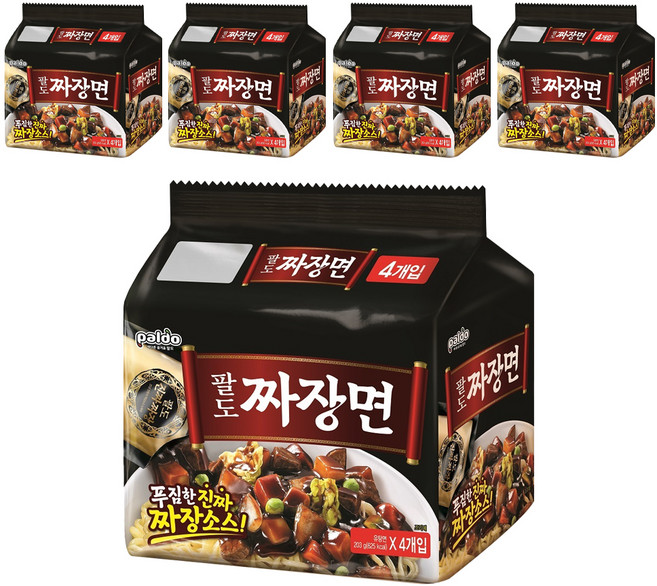 paldo 八道炸醬麵 金炸醬麵 203g, 20包