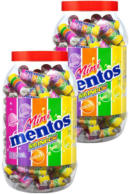 멘토스 미니멘토스 뉴레인보우, 1kg, 2개