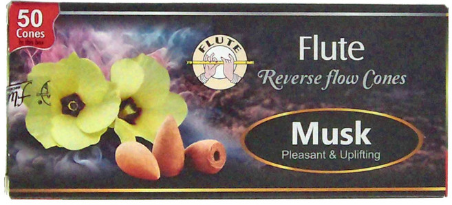 flute INCENSE 印度倒流香 50個, Musk 麝香, 1盒