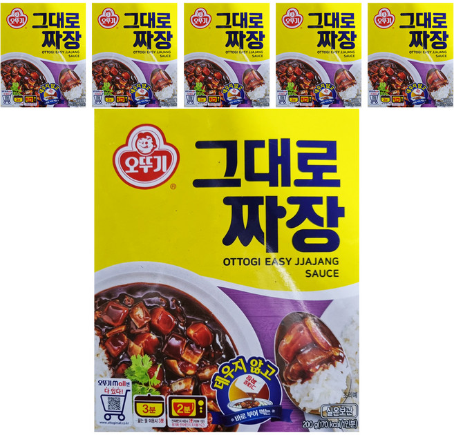 오뚜기 그대로 짜장, 200g, 6개