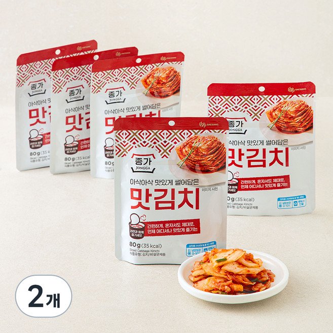 종가 투어 맛김치 5개입, 400g, 2개
