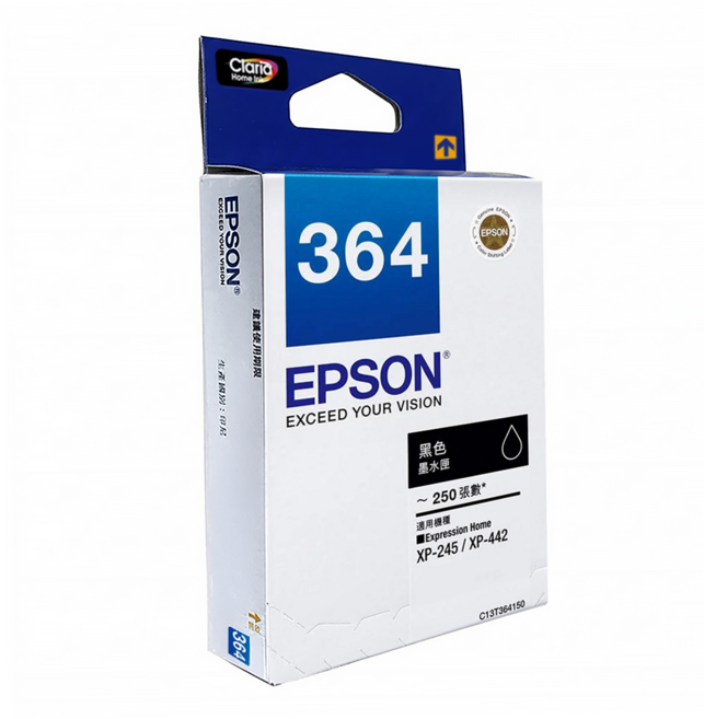 EPSON NO.364 原廠墨水匣 T364150, 黑色, 1個