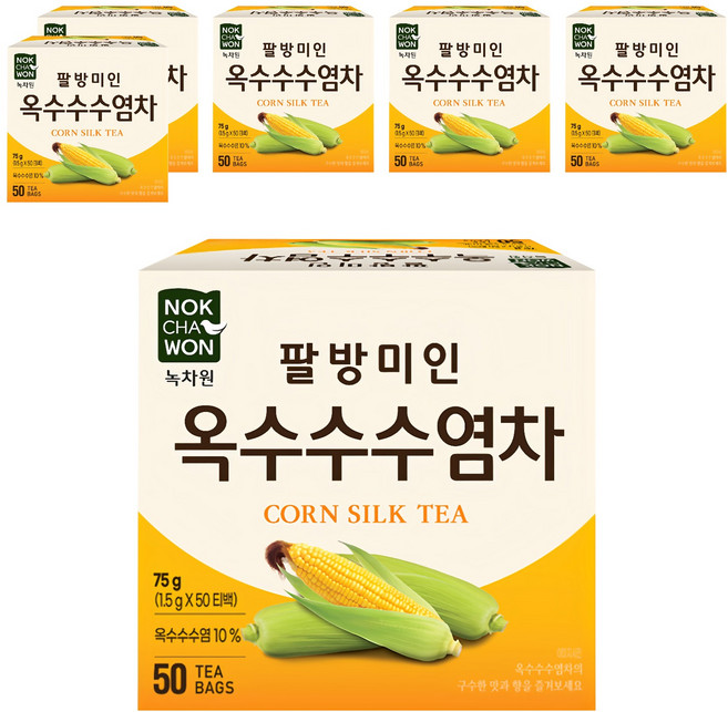 NOKCHAWON 綠茶園 玉米鬚茶, 1.5g, 50包, 6盒
