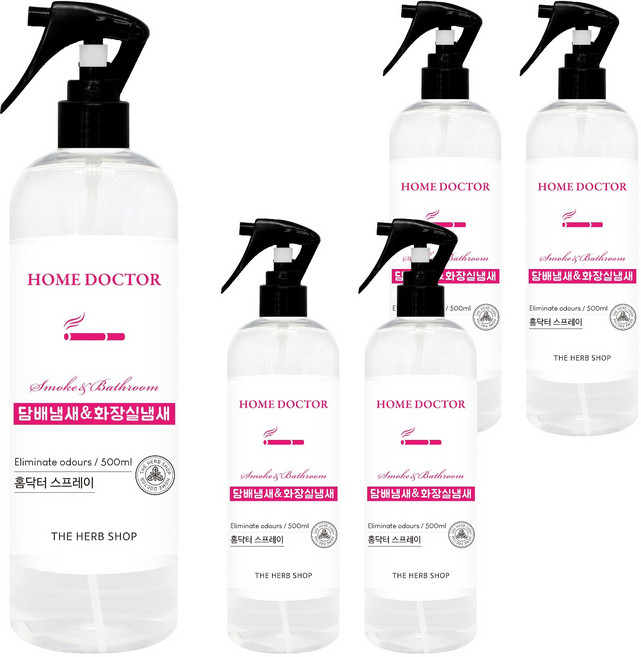 홈닥터 룸 스프레이 탈취제, 500ml, 5개