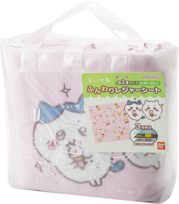 PICNIC&HOME by ASAHIKOYO 野餐墊附提袋, 粉紅色