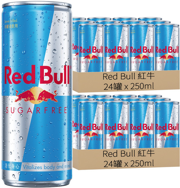 Red Bull 紅牛 無糖能量飲料, 250ml, 48罐