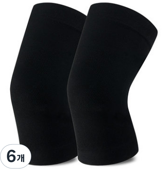 알럽핏 시린무릎 밴딩 패드 블랙 M, 6개