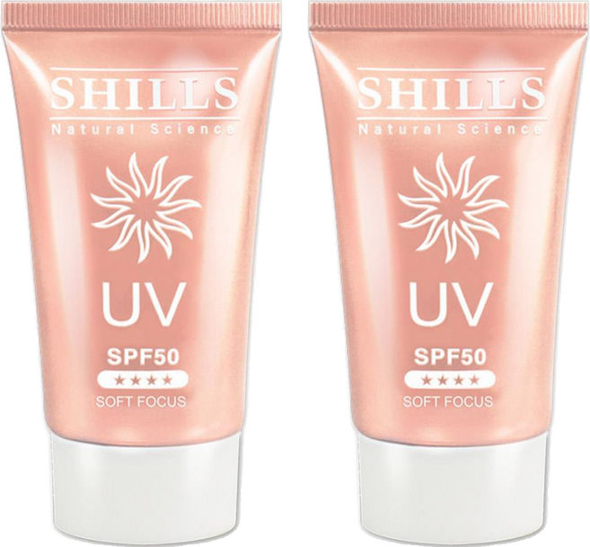 SHILLS 舒兒絲 很耐曬超清爽美白美肌柔護防曬凝乳 SPF50, 40ml, 2件