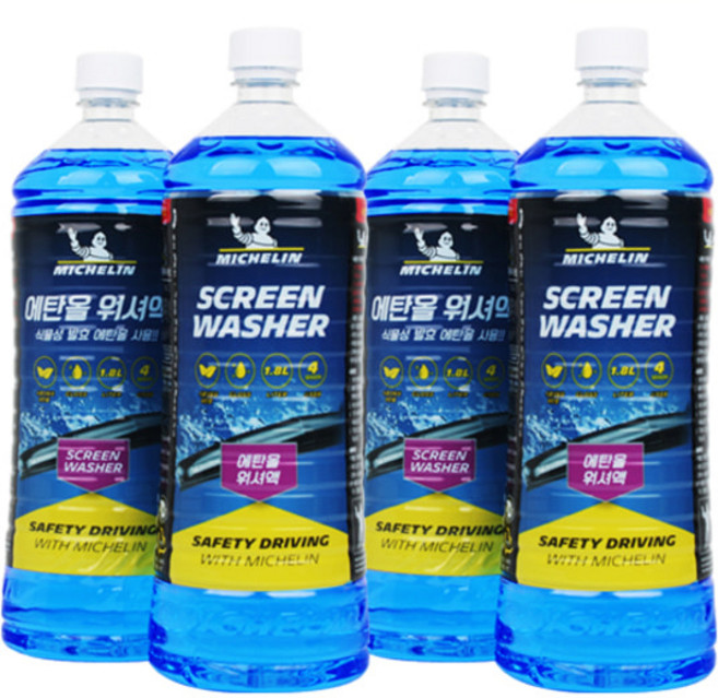 미쉐린 에탄올 워셔액, 1.8L, 4개