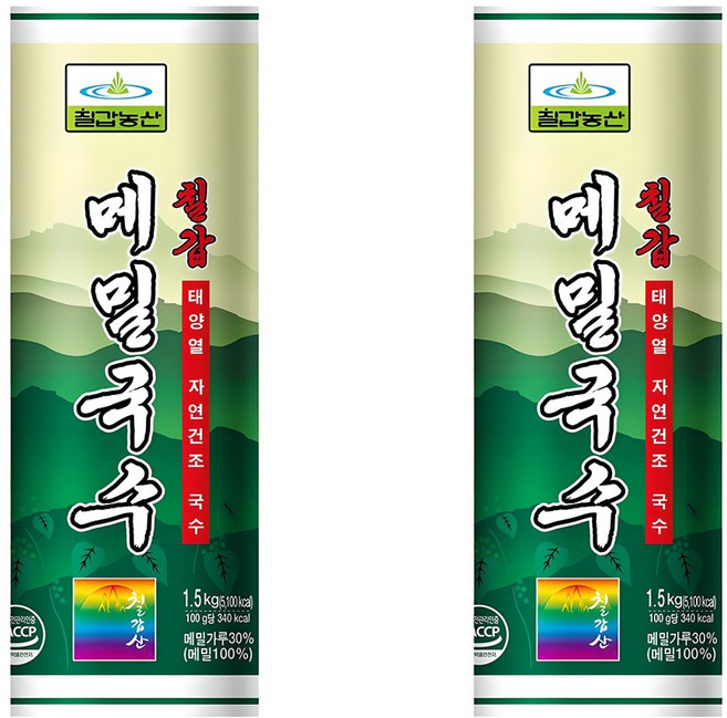 칠갑농산 메밀국수, 1.5kg, 2개