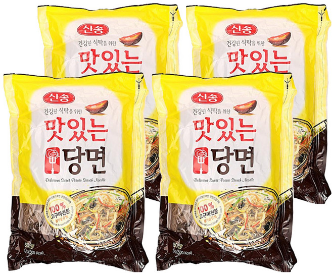신송 맛있는당면, 4개, 1kg
