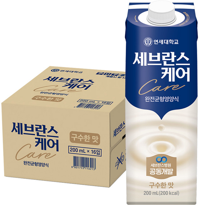 세브란스케어 구수한맛 완전균형 영양식, 200ml, 16개