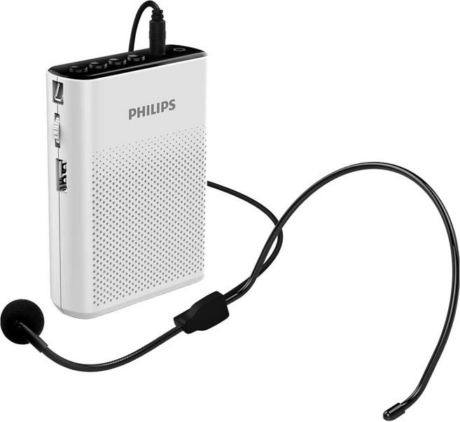 PHILIPS 飛利浦 隨身無線藍牙教學擴音機, SBM206WT/96, 白色, 1個