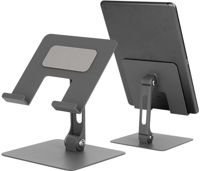 코멧 접이식 스마트폰/태블릿PC 스탠드 거치대, 블랙, 1개, DS02-PBZJ-02