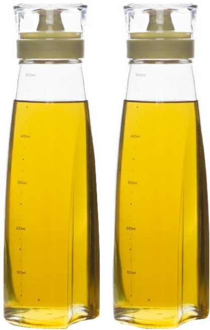 시노글라스 오일병 올리브, 500ml, 2개