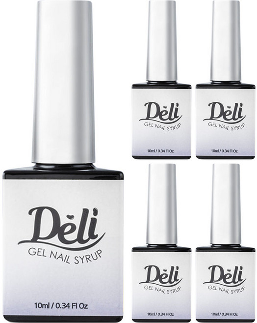 델리뷰티 젤 네일 시럽, SY09 블루큐라소, 10ml, 5개