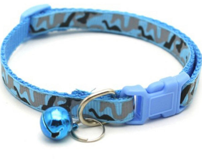씨에스소울 반려동물 방울 목걸이, 블루, 1개