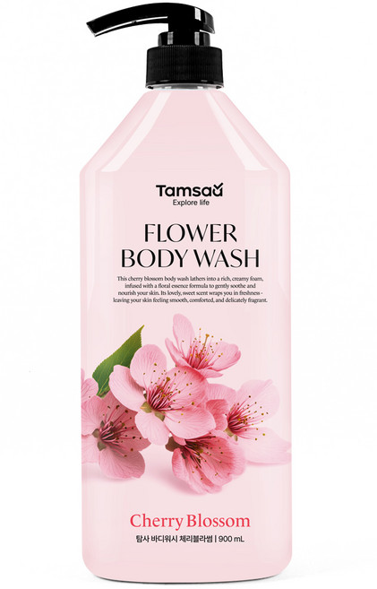탐사 플라워 바디워시 체리블라썸, 1개, 900ml
