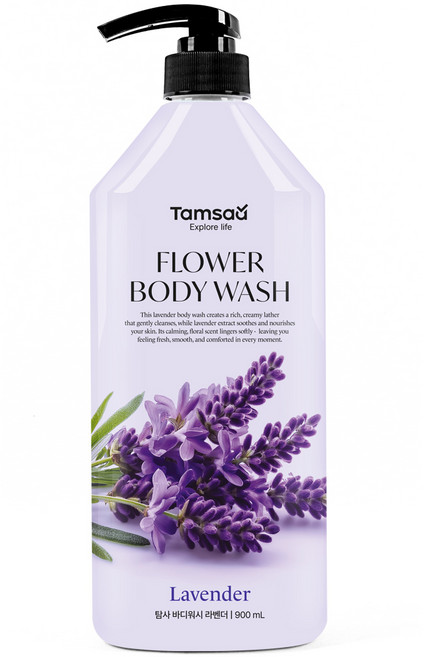 탐사 플라워 바디워시 라벤더, 1개, 900ml