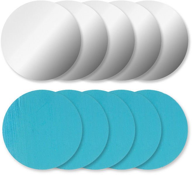 코멧 후면부착 자석 접착식 스틸 원형 철판 25mm, 10개