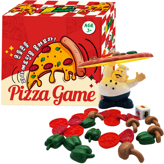 재미존 흔들흔들 피자 게임, 혼합색상, 1개