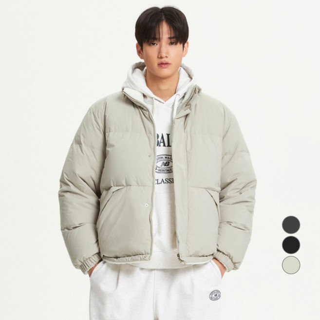 뉴발란스 남녀공용 UNI 액티브 리버서블 플리스 다운 NBNPE41133