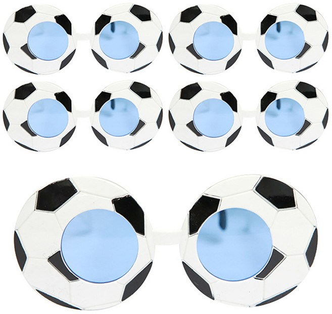 파티공구 축구공 파티안경, 화이트, 5개