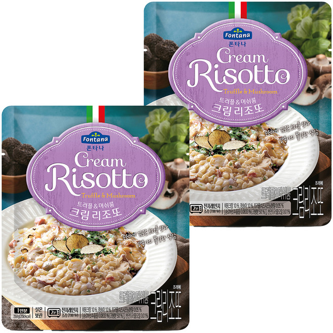 폰타나 트러플 머쉬룸 크림 리조또, 250g, 2개