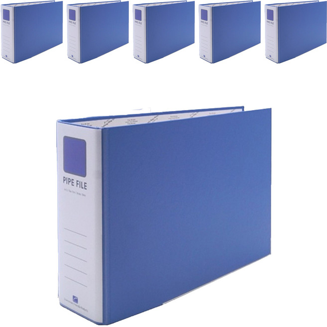 희망사무포인트 2공 파이프 바인더 A4 7X7 군 Br477E, 하늘색, 6개
