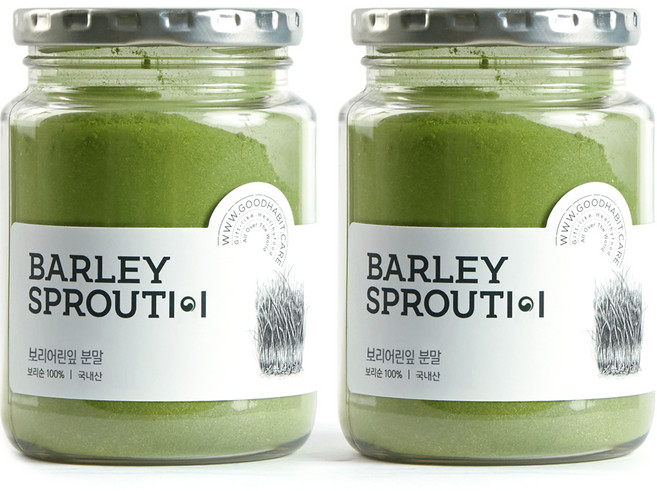 착한습관 보리어린잎 분말, 2개, 120g