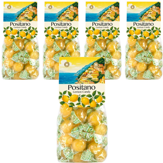 포지타노 레몬 사탕, 200g, 5개