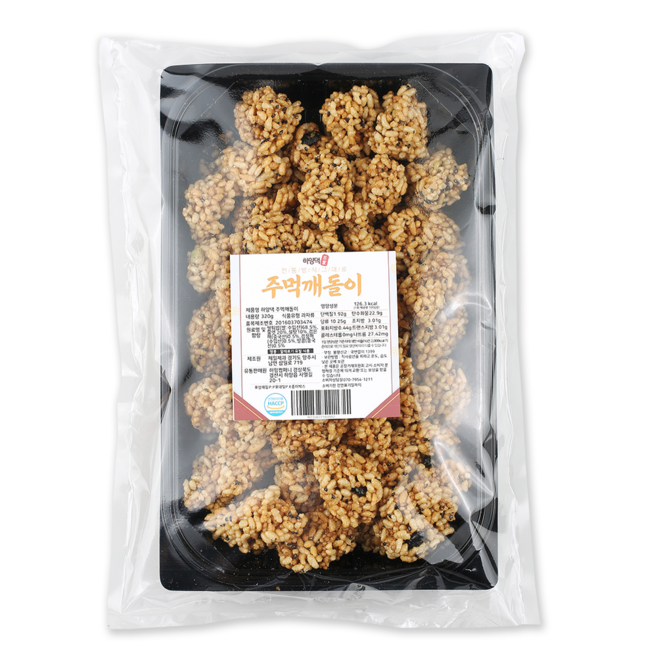 하양댁 옛날 수제 깨강정 주먹 깨돌이 오꼬시, 320g, 1개