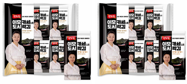 광천김 이모카세 1호 도시락김 12p, 48g, 2개