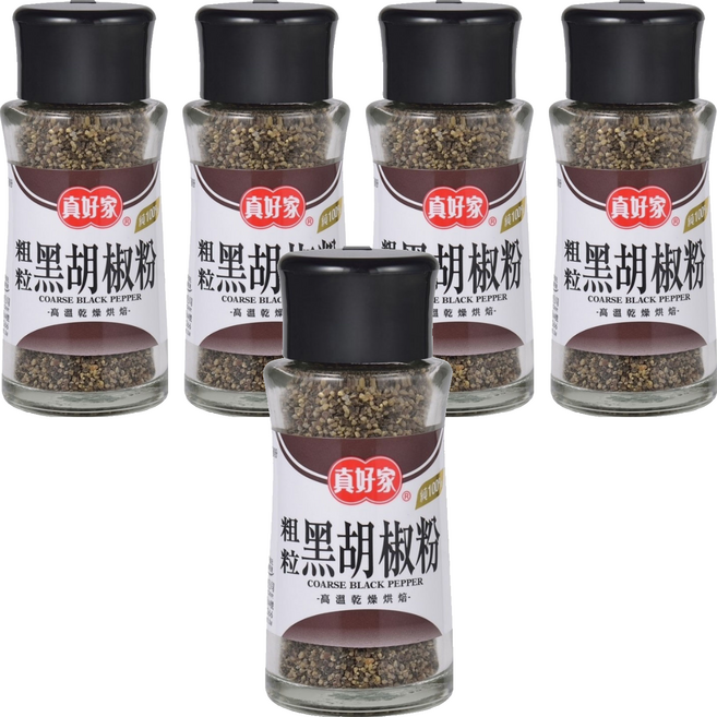 真好家 黑胡椒粉粗粒, 5罐