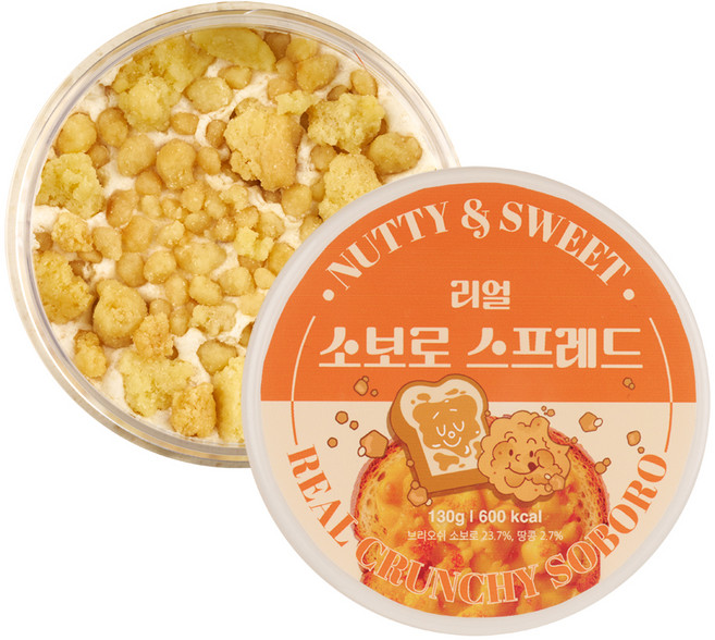 리얼 소보로 스프레드, 130g, 1개