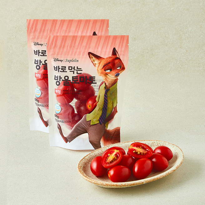 수플린 디즈니 바로 먹는 방울토마토, 2개, 130g
