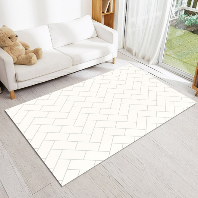 리빙코디 아동용 다용도 발코니 놀이방매트 2P, 헤링본