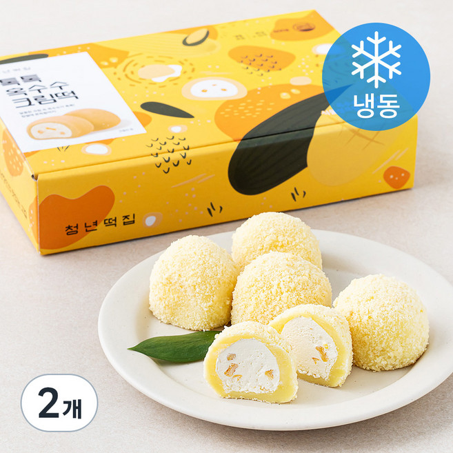 청년떡집 톡톡 옥수수 크림떡 (냉동), 40g, 15개입, 2개