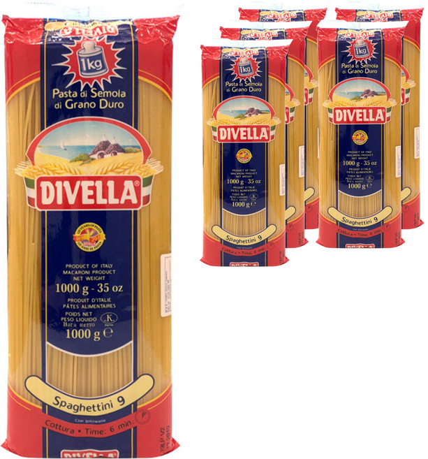 디벨라 스파게티니, 1kg, 6개