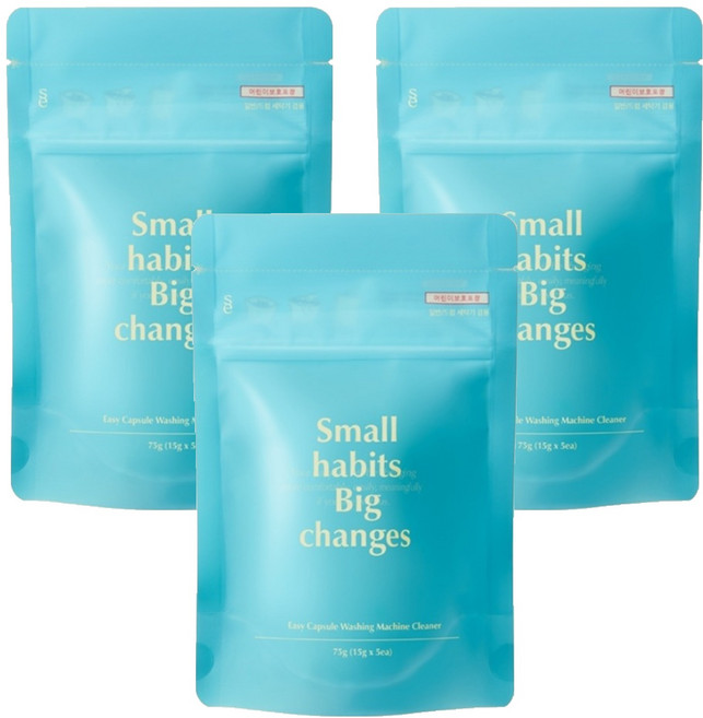 소소이지 이지 캡슐 세탁조 클리너 5개입, 75g, 3개