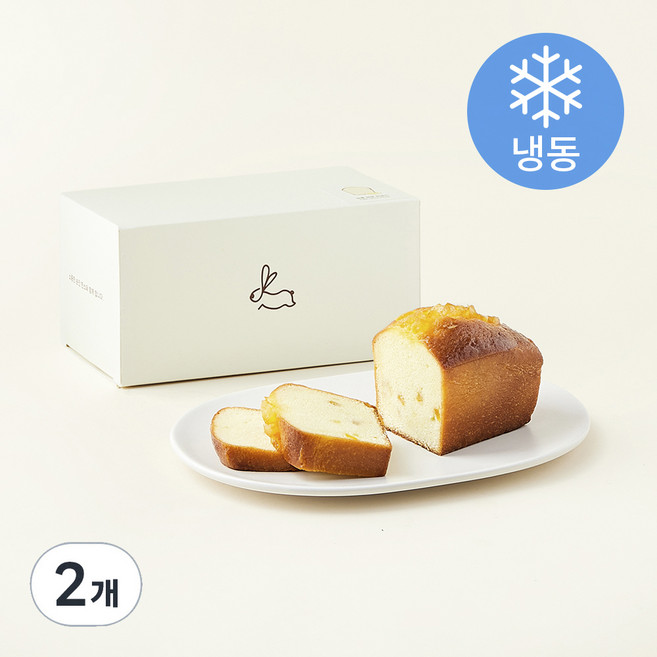 한스케익 달콤 오렌지 파운드 (냉동) + 쇼핑백, 300g, 2개
