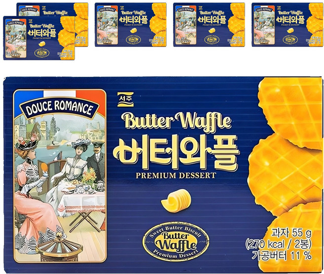 서주 버터와플, 55g, 6개