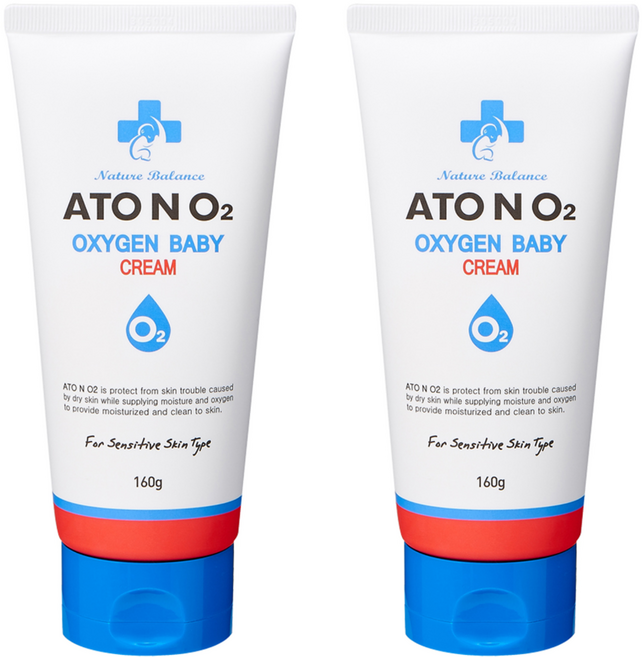 아토앤오투 옥시젠 베이비 크림, 160g, 2개