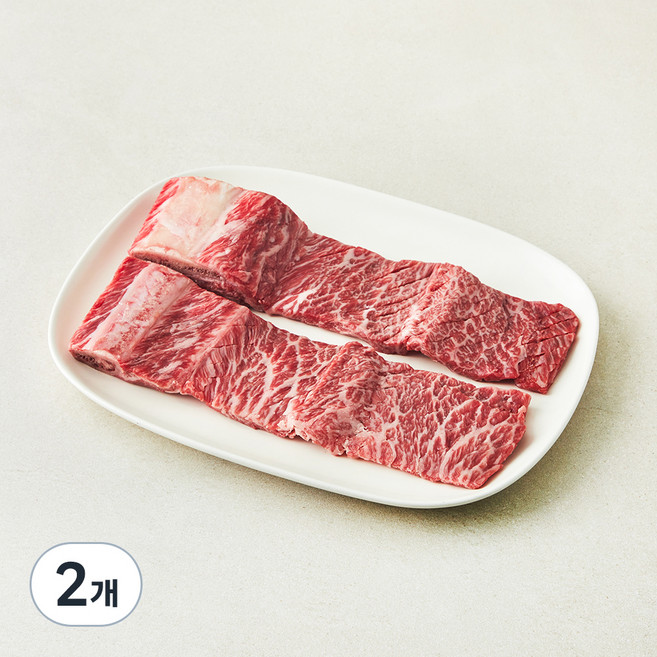 농협안심한우 생갈비 1+등급 (냉장), 2개, 450g