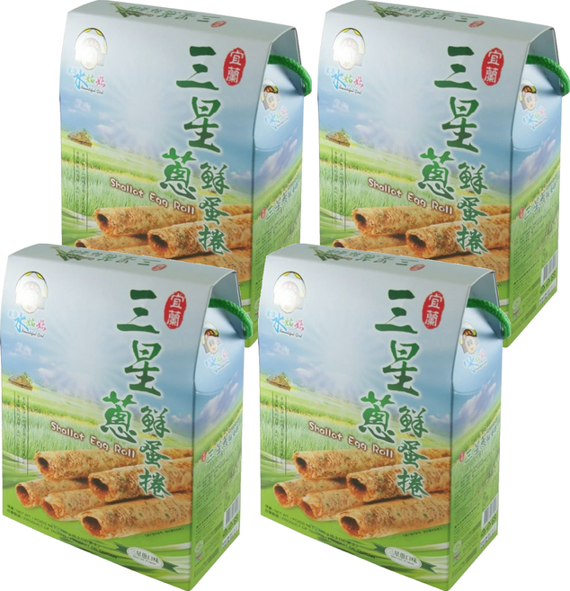 東方水姑娘 三星蔥鮮蛋捲, 144g, 4盒