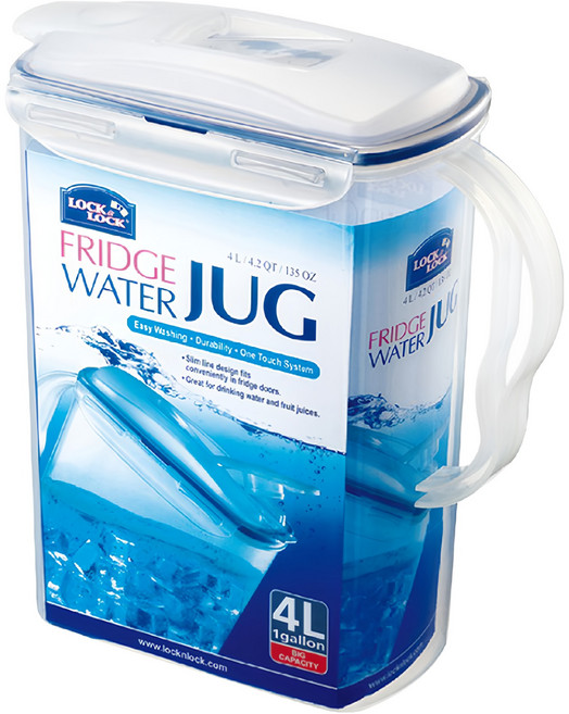 LocknLock 樂扣樂扣 冷溫兩用壺, 白色 + 藍色, 4L, 1個