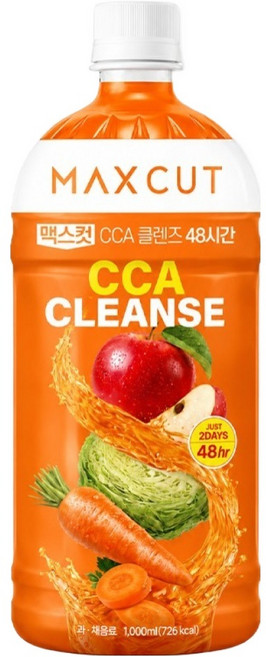 헬스헬퍼 맥스컷 CCA 클렌즈 주스 48시간, 1개, 1L