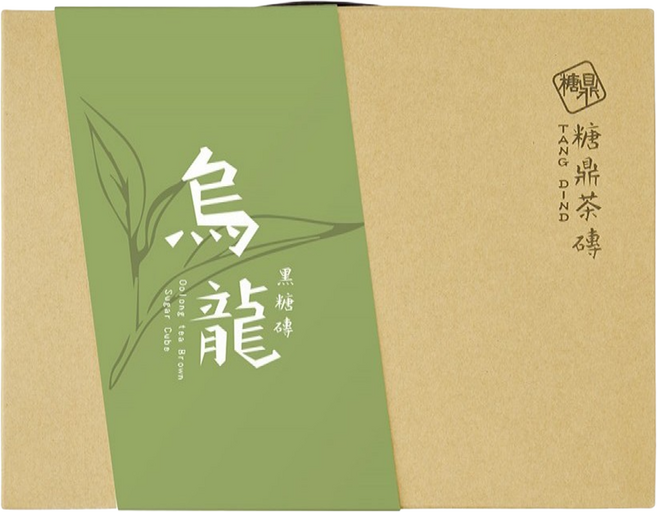 糖鼎 經典黑糖茶磚禮盒 烏龍, 30g, 12個裝, 1組
